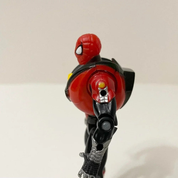 Vtg 1996 Toy Biz Techno  Wars Radioactive Spider Armor Spider Man Action Figure - Picture 5 of 16